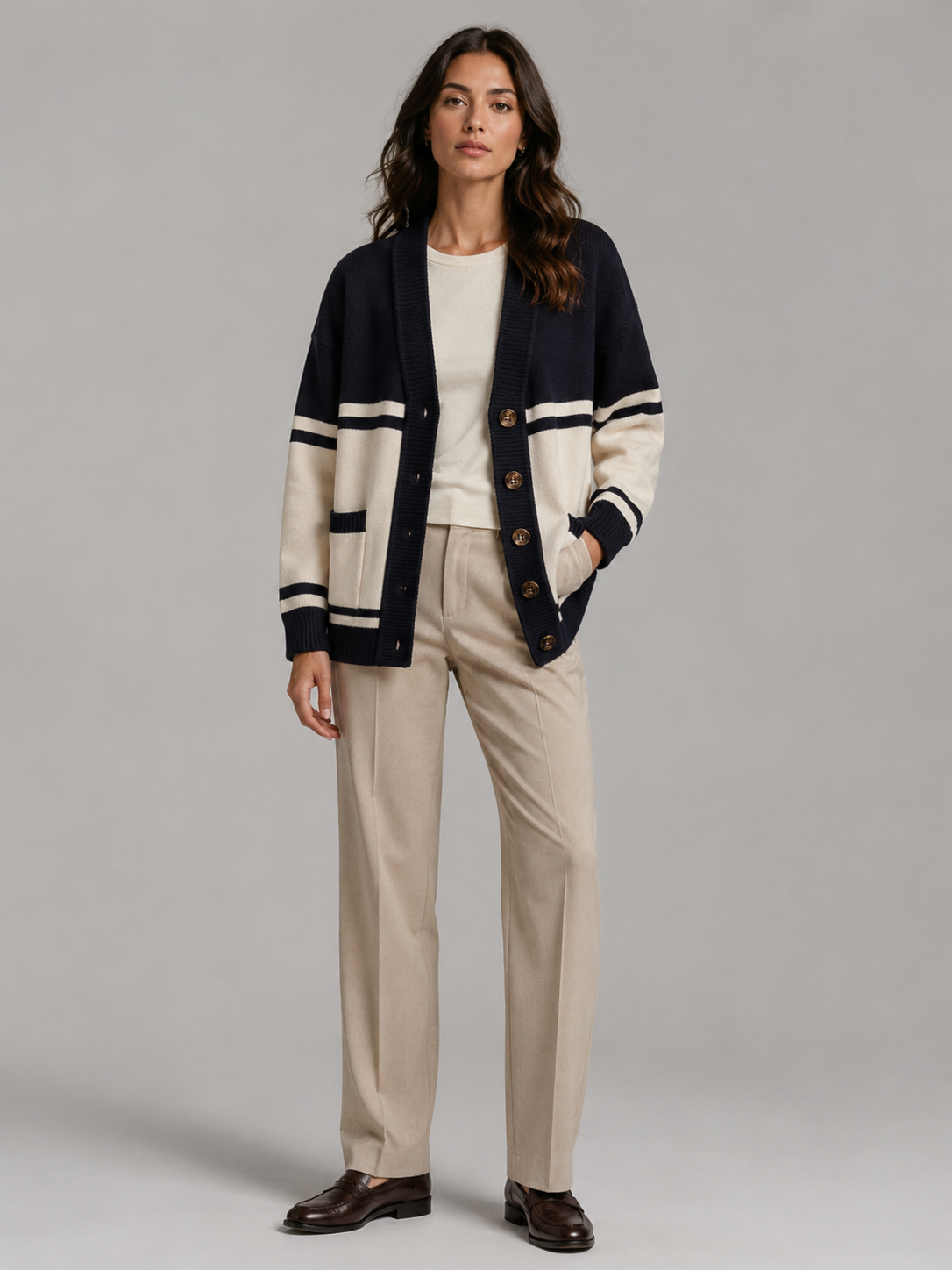 CPL Knitwear dikenakan model